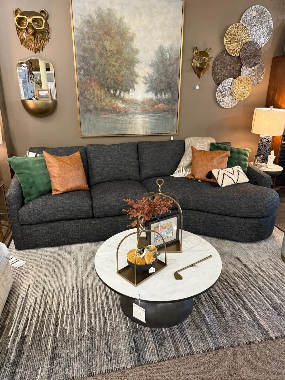Sectional with Cuddler in Libra 45