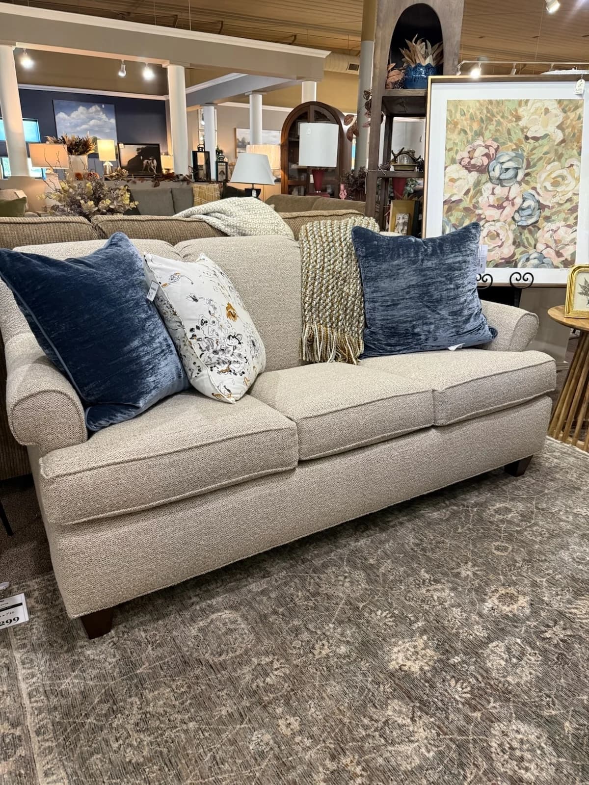 Tight Back Apartment Sofa in Ember 07