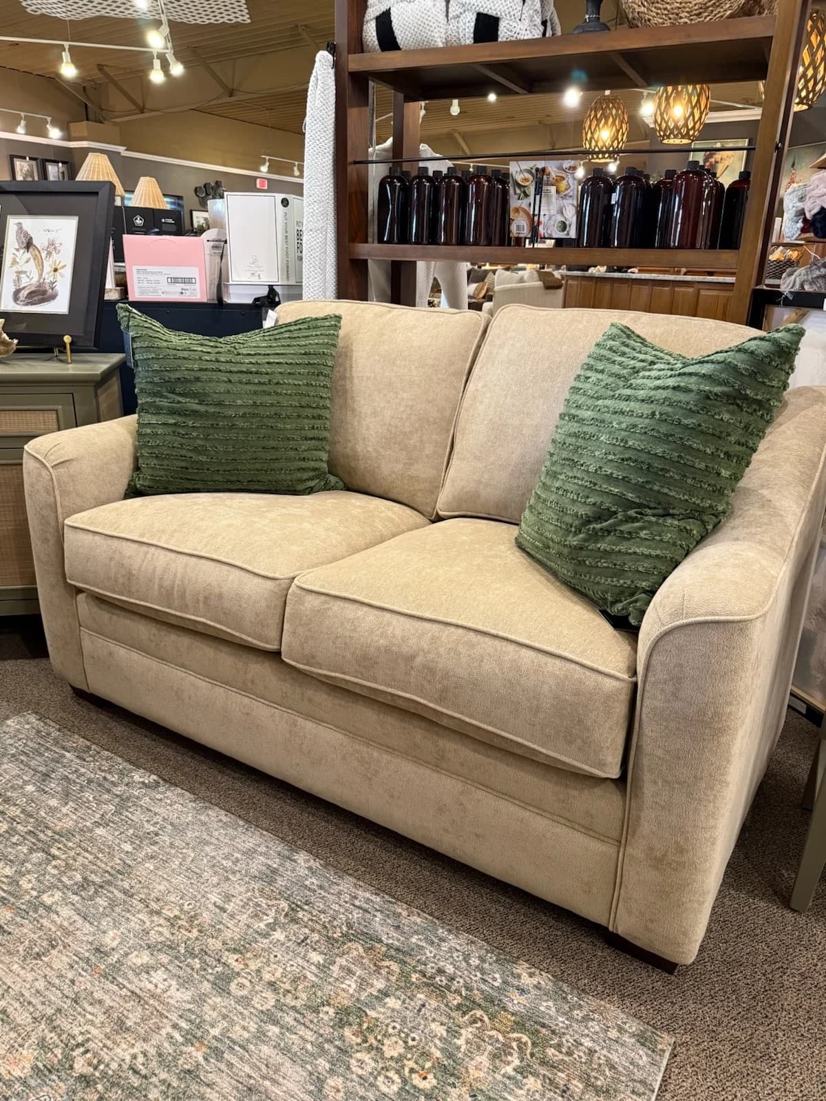 Shallow Seat Loveseat in Conclude 07