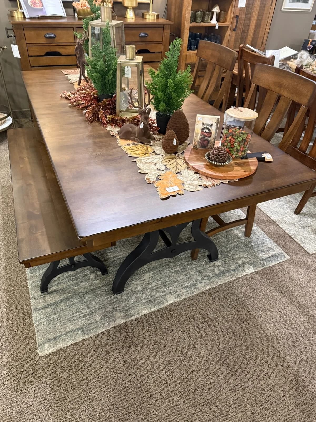 District Table w/ 4 chairs & bench
