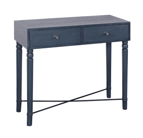 French Blue 2 Drawer Console